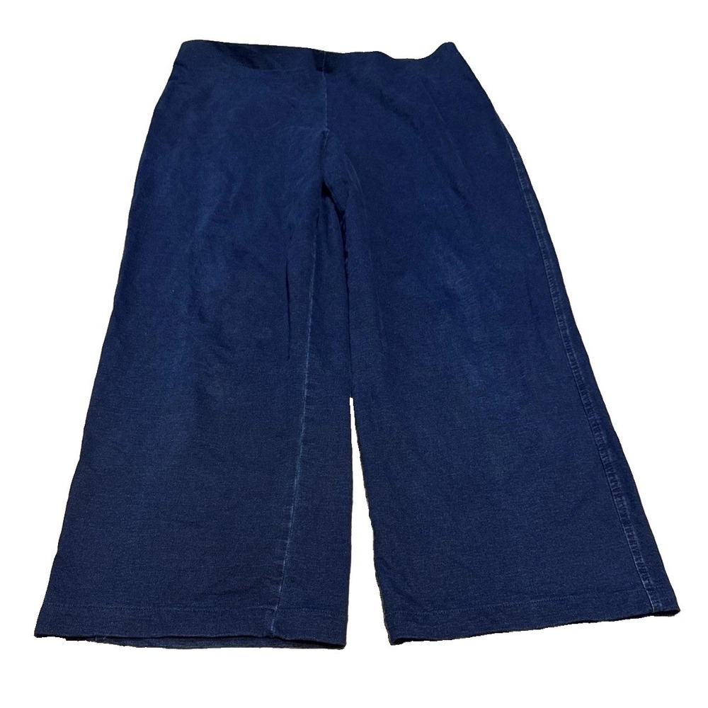 J.Jill Pure Jill Indigo blue bootleg Pull On Pants Womens Sz Large